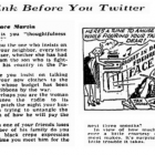 The Washington Post ще в 1942 році попереджала “Think Before You Twitter”